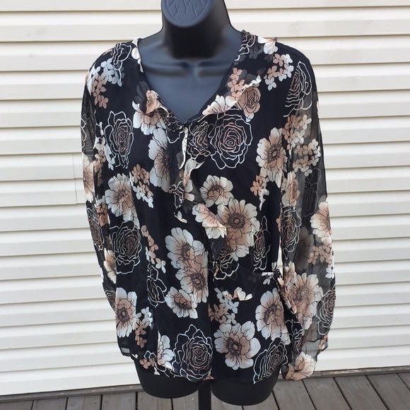 Worthington Tops - Worthington silk blouse with wrap front